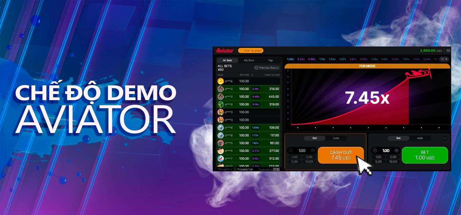 Trò chơi demo Aviator