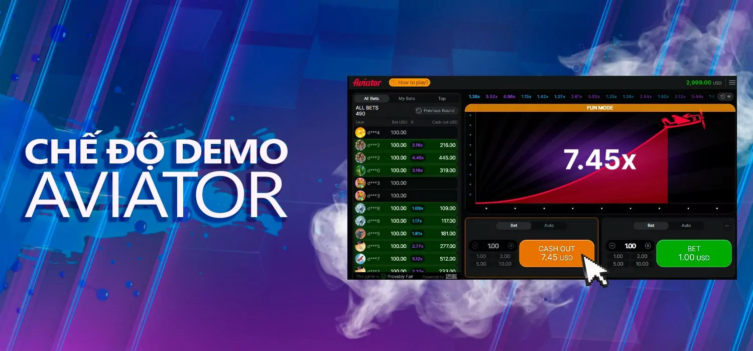 Trò chơi demo Aviator